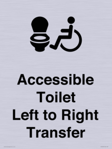 Accessible Toilet with Left to Right Transfer